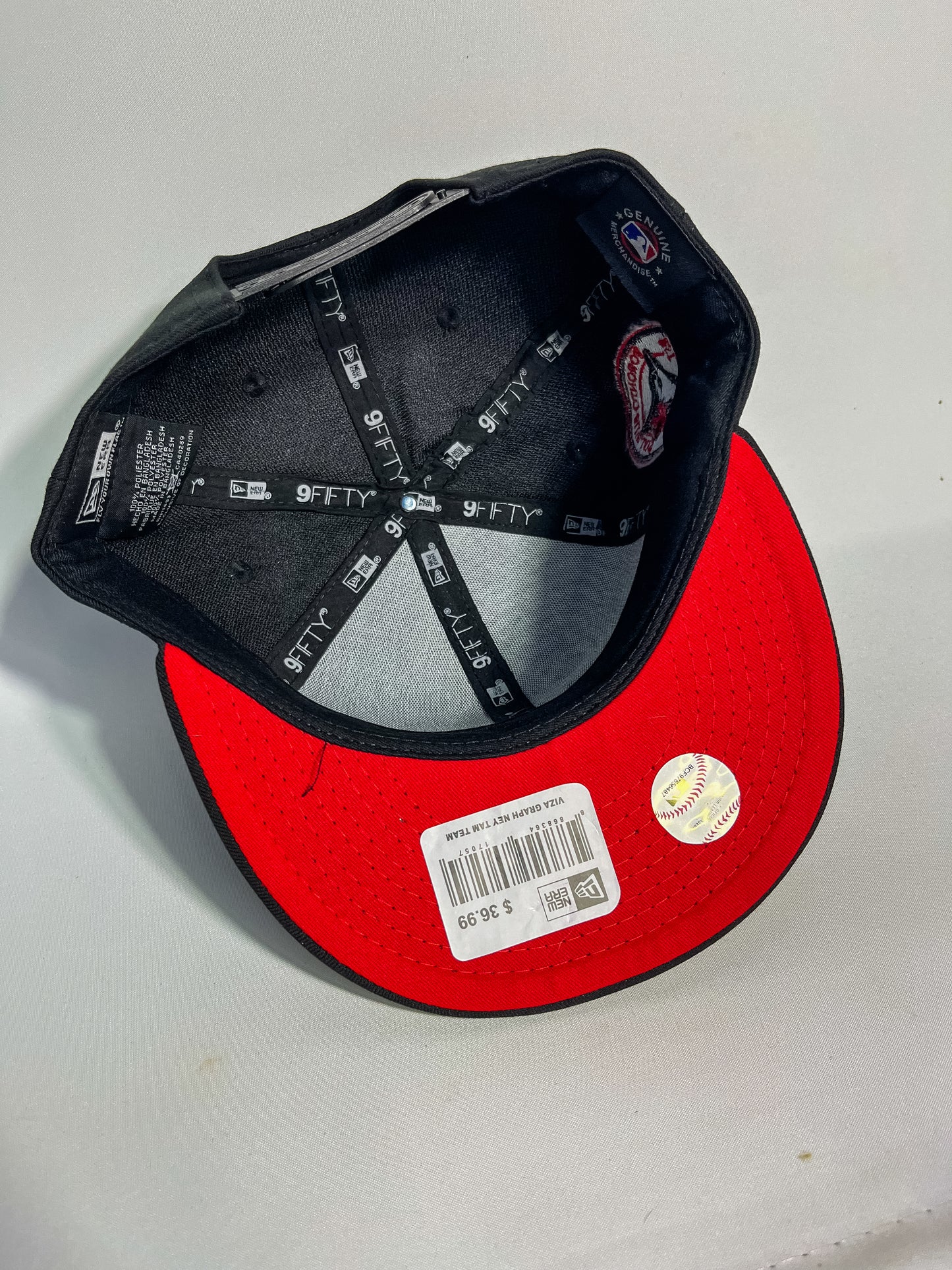 GORRA NEW ERA TORONTO BLUE JAYS BLACK & RED AJUSTABLE