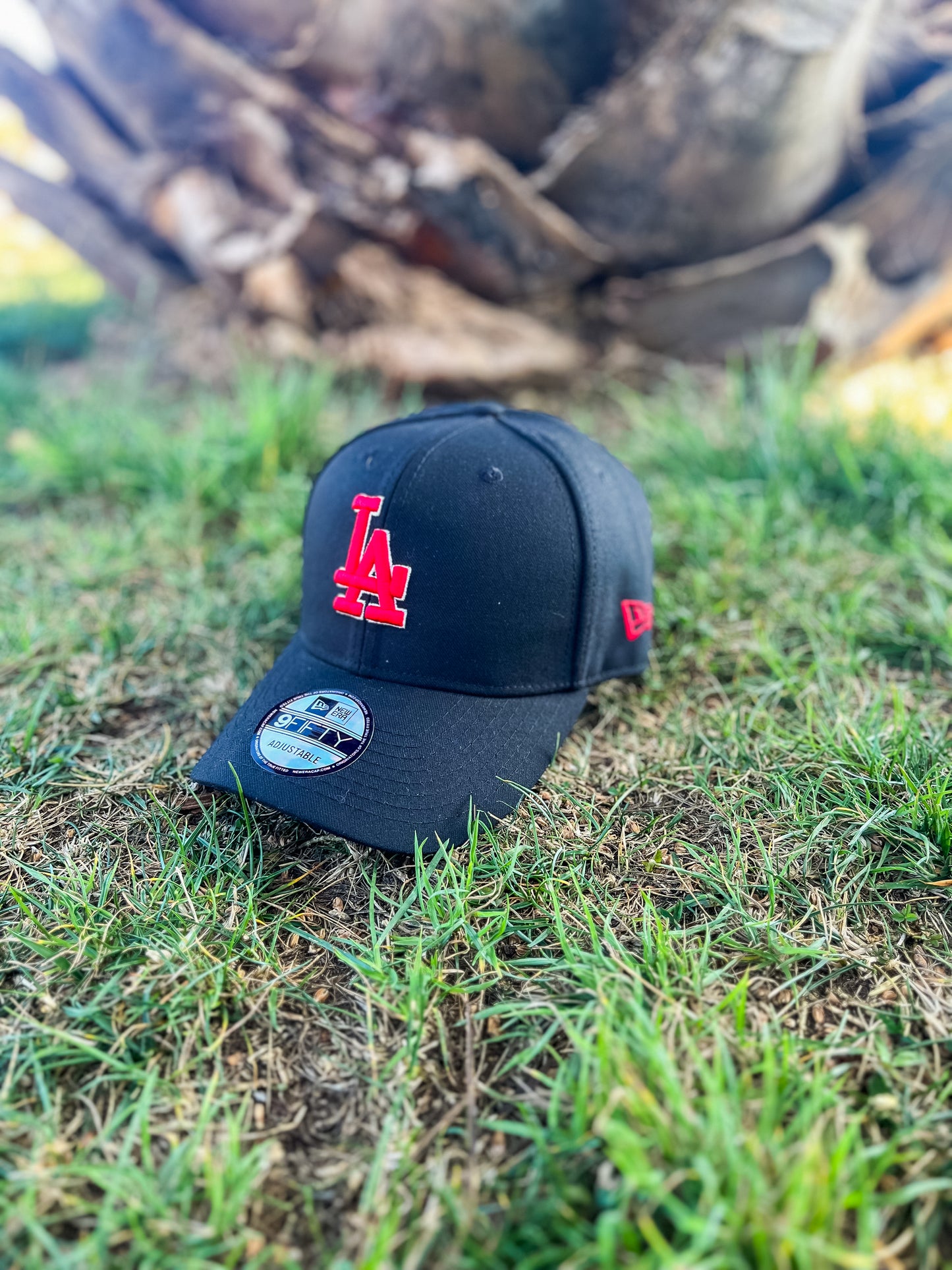 GORRA NEW ERA LOS ANGELES DODGERS BLACK AND RED JUSTABLE