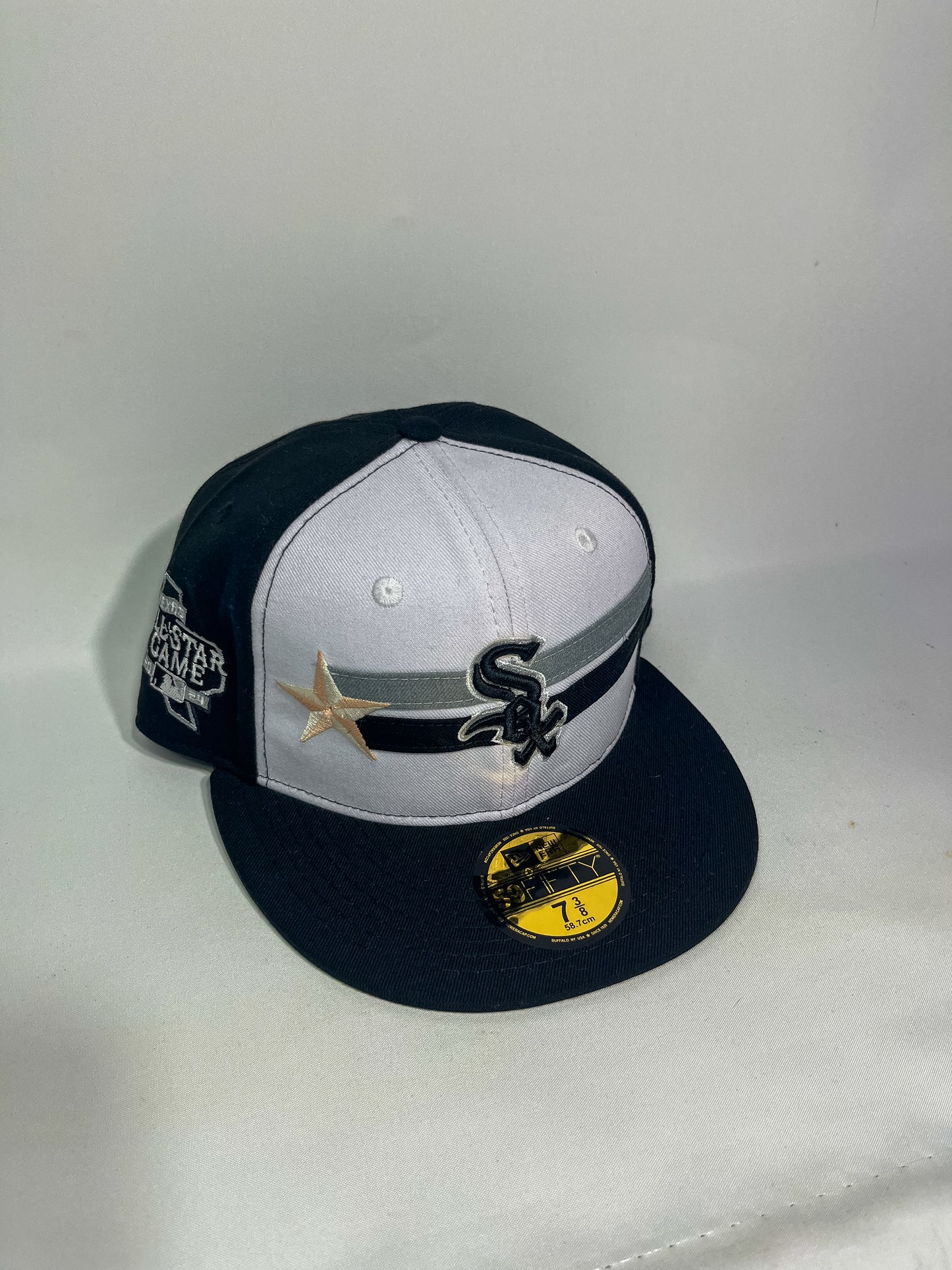 GORRA NEW ERA SOX WHITE PARCHE LATERAL 59 FIFTY