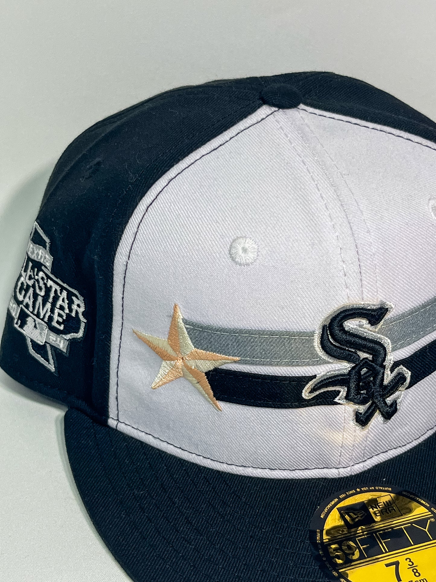 GORRA NEW ERA SOX WHITE PARCHE LATERAL 59 FIFTY