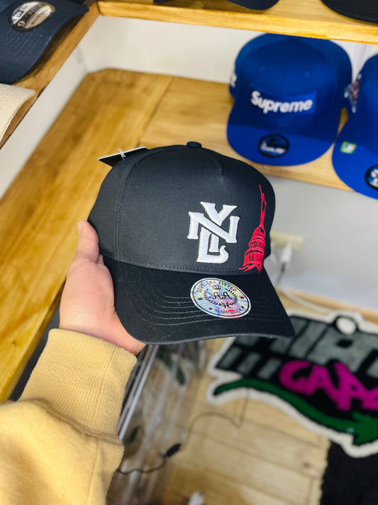 GORRA DOUBLE AA NYL BLACK C/ESTAMPADO