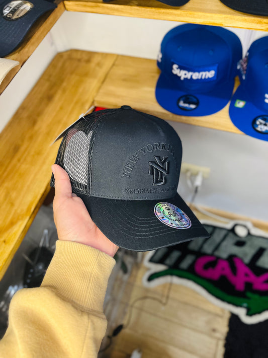 GORRA DOUBLE AA NYL BLACK MALLA