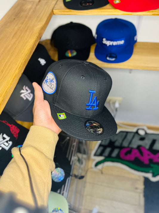 GORRA NEW ERA LOS ANGELES DODGERS BLACK & BLUE AJUSTABLE
