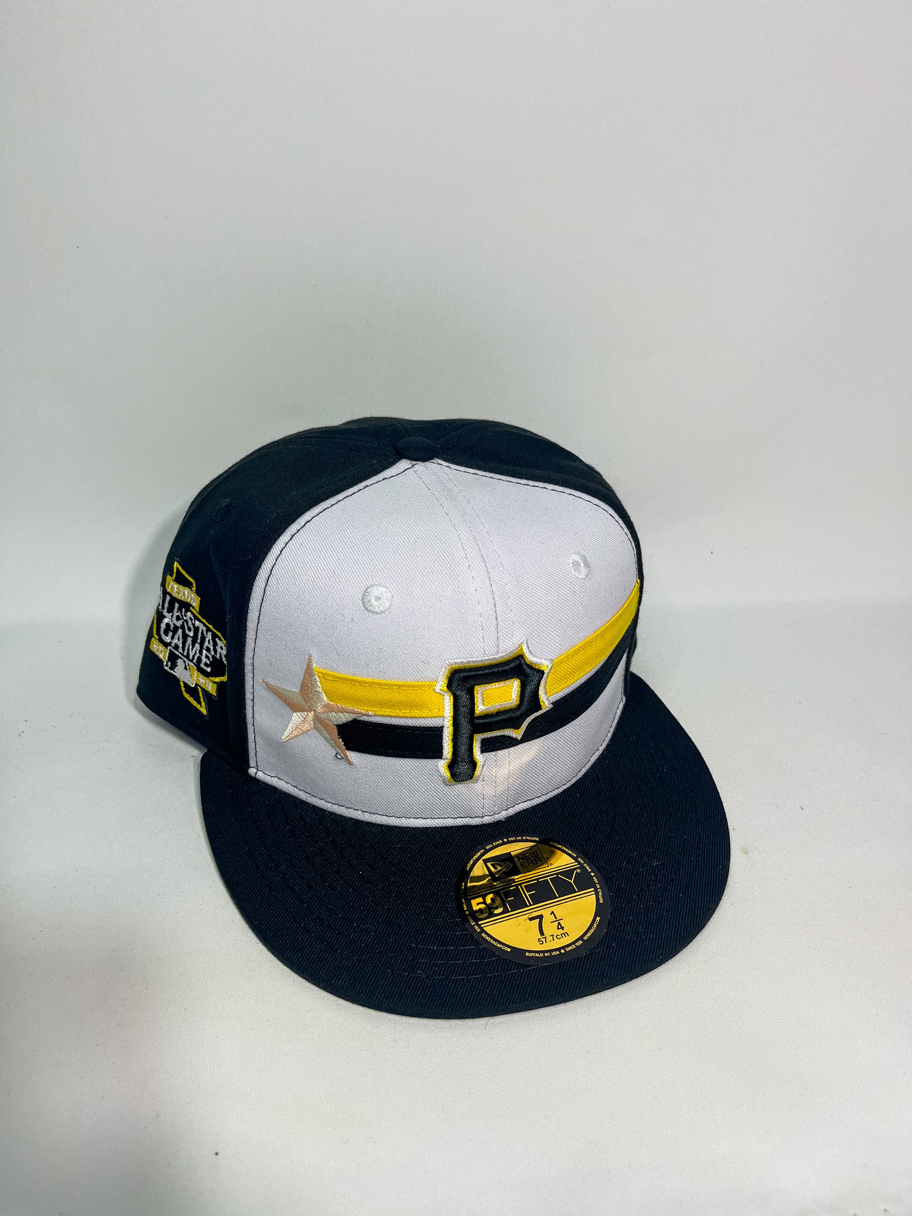 Casquette New Era 59Fifty Pittsburgh Pirates - Noir Et Jaune - Taille 7 1/4 - Occasion