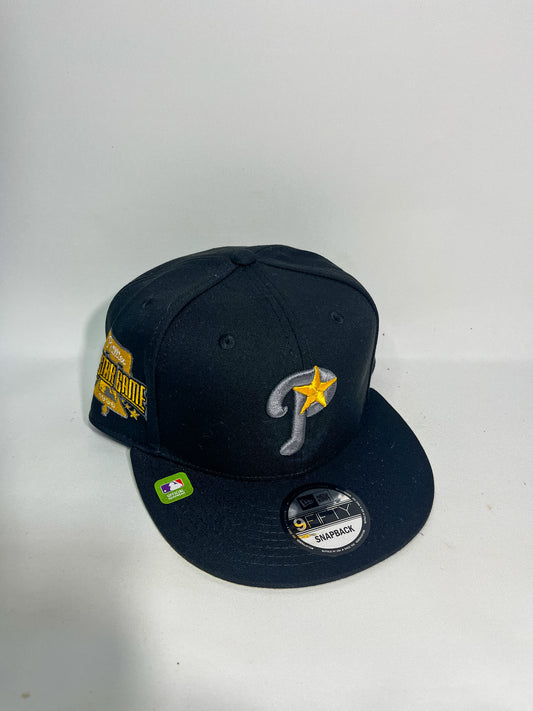 GORRA NEW ERA PHILADELPHIA PHILLIES NEGRA PARCHE LATERAL AJUSTABLE