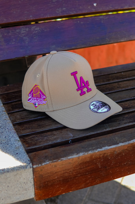 GORRA NEW ERA LOS ANGELES DODGERS BEIGE AJUSTABLE