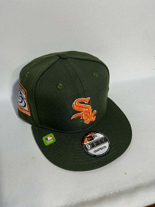GORRA NEW ERA SOX GREEN & ORANGE AJUSTABLE